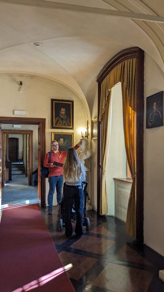 Sala a pianoterra del Castello Reale di Sarre